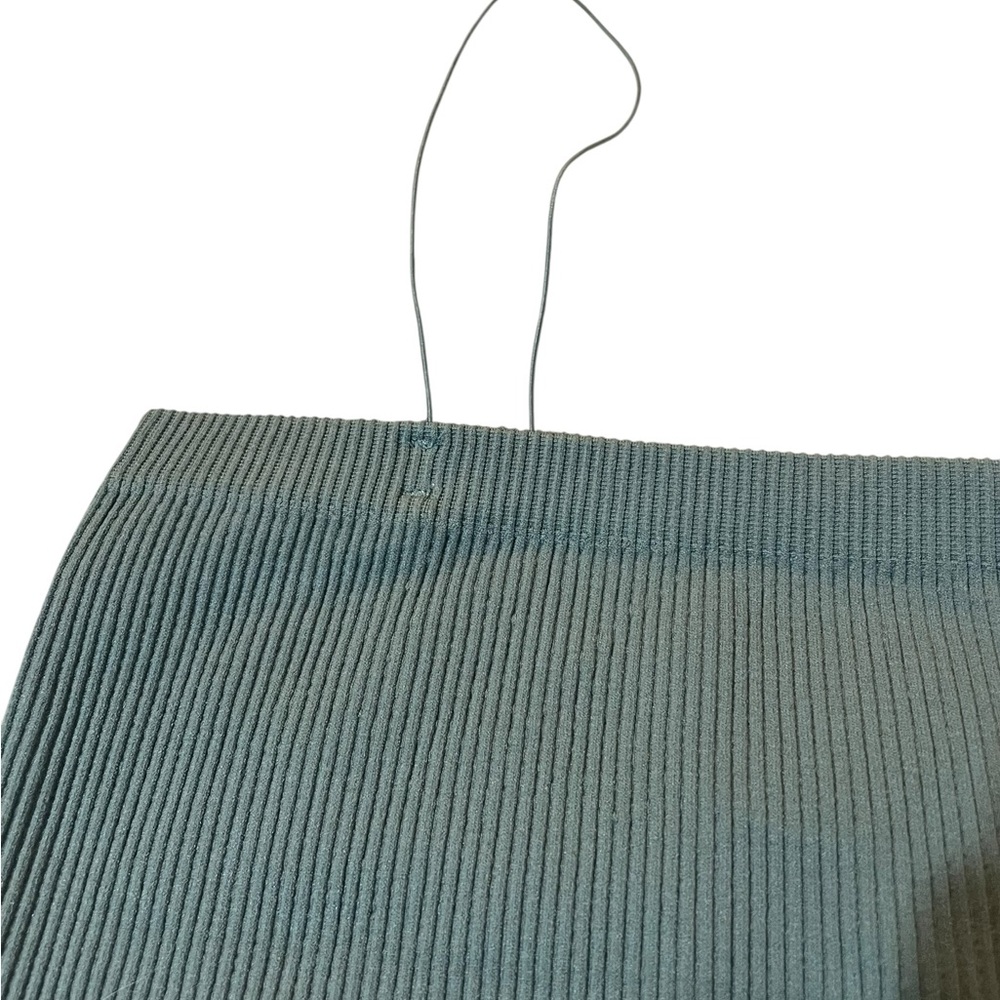 Mono B Teal Ribbed Crop Top - Picture 4 of 6